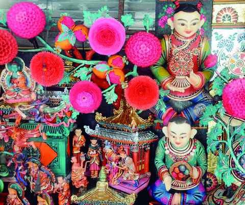 拉萨热浸塑涂塑钢管 酥油花 盛开在冰点的奇异之花