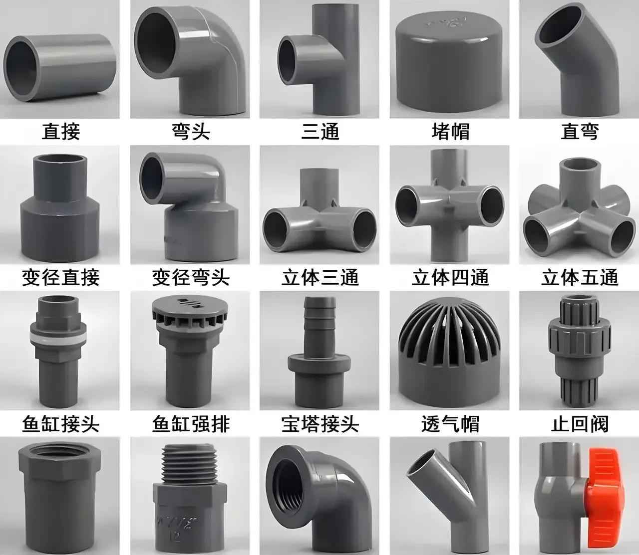 特殊的电力管件 PVC管件及其不常用管件大全图解